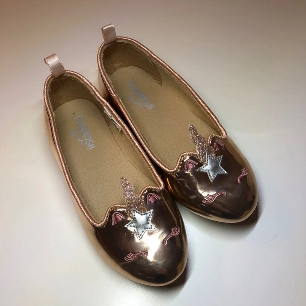 OshKosh B’gosh Toddler Girl Rose Gold Shoes *9